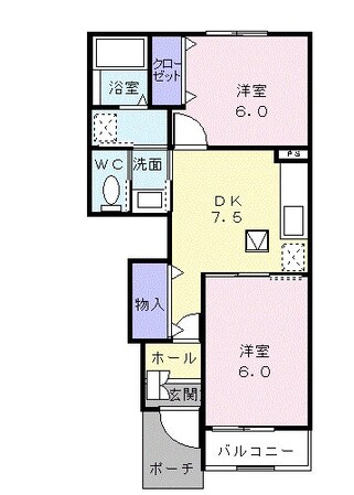 ブライトハウス西村の物件間取画像